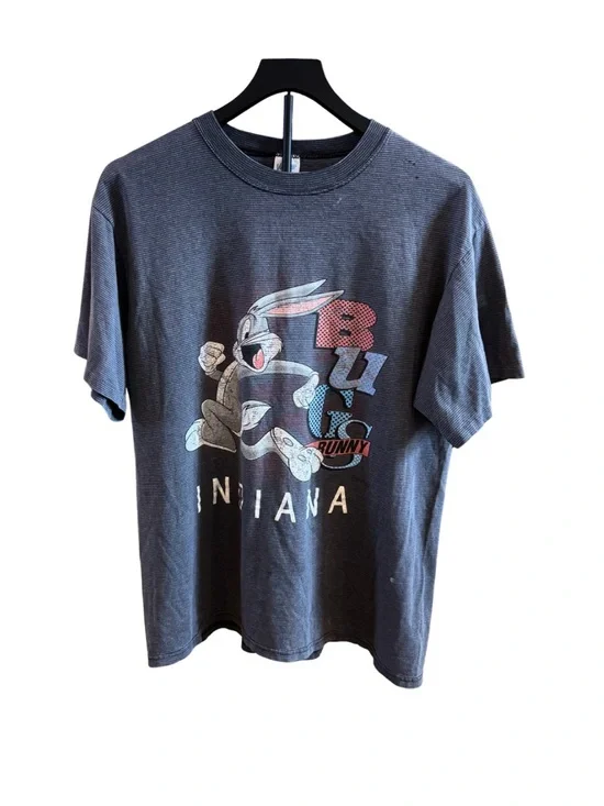 Vintage 1994 Warner Bros. Bugs Bunny "Indiana" souvenir tee made by Velva Sheen - Picture 1 of 4